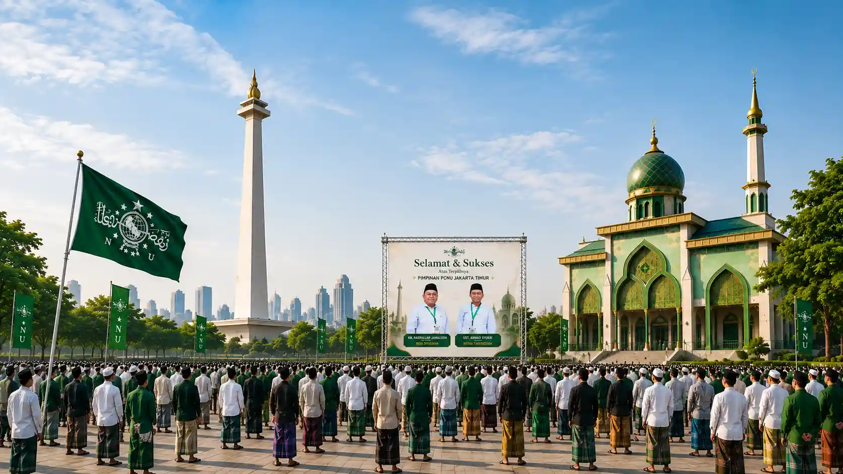 Kebersamaan pengurus dan warga PCNU Pengurus Cabang Kabupaten Malaka